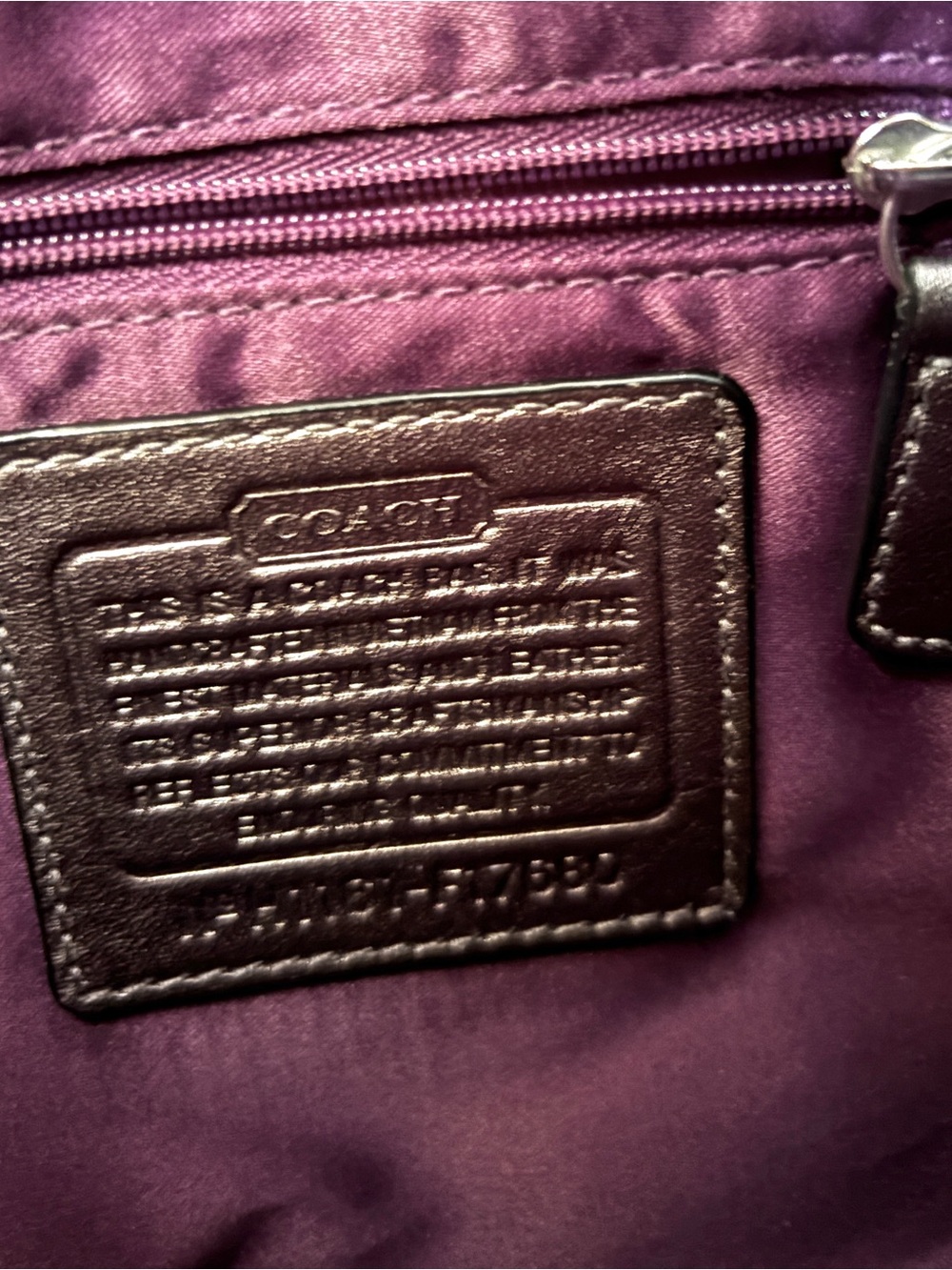 Coach Silver Signature Tote Bag - Picture 5 of 5